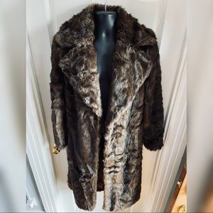 Unreal Fur Soft Luxurious Long Mac Coat